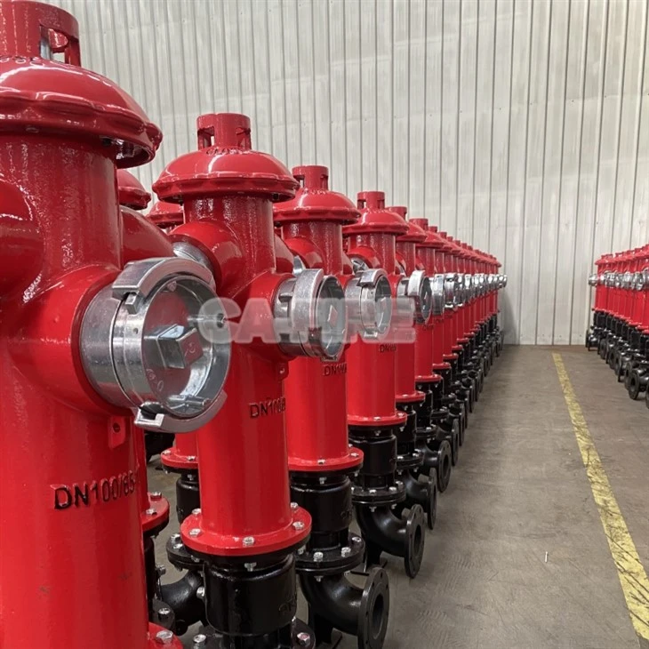 Outdoor Russian Type Fire Hydrant DN100×65 For Fire Protection Systems high quality