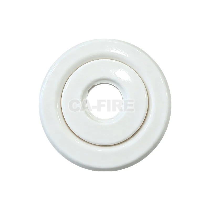 Extended Twin-Plate Escutcheon — Putih, DN15/DN20